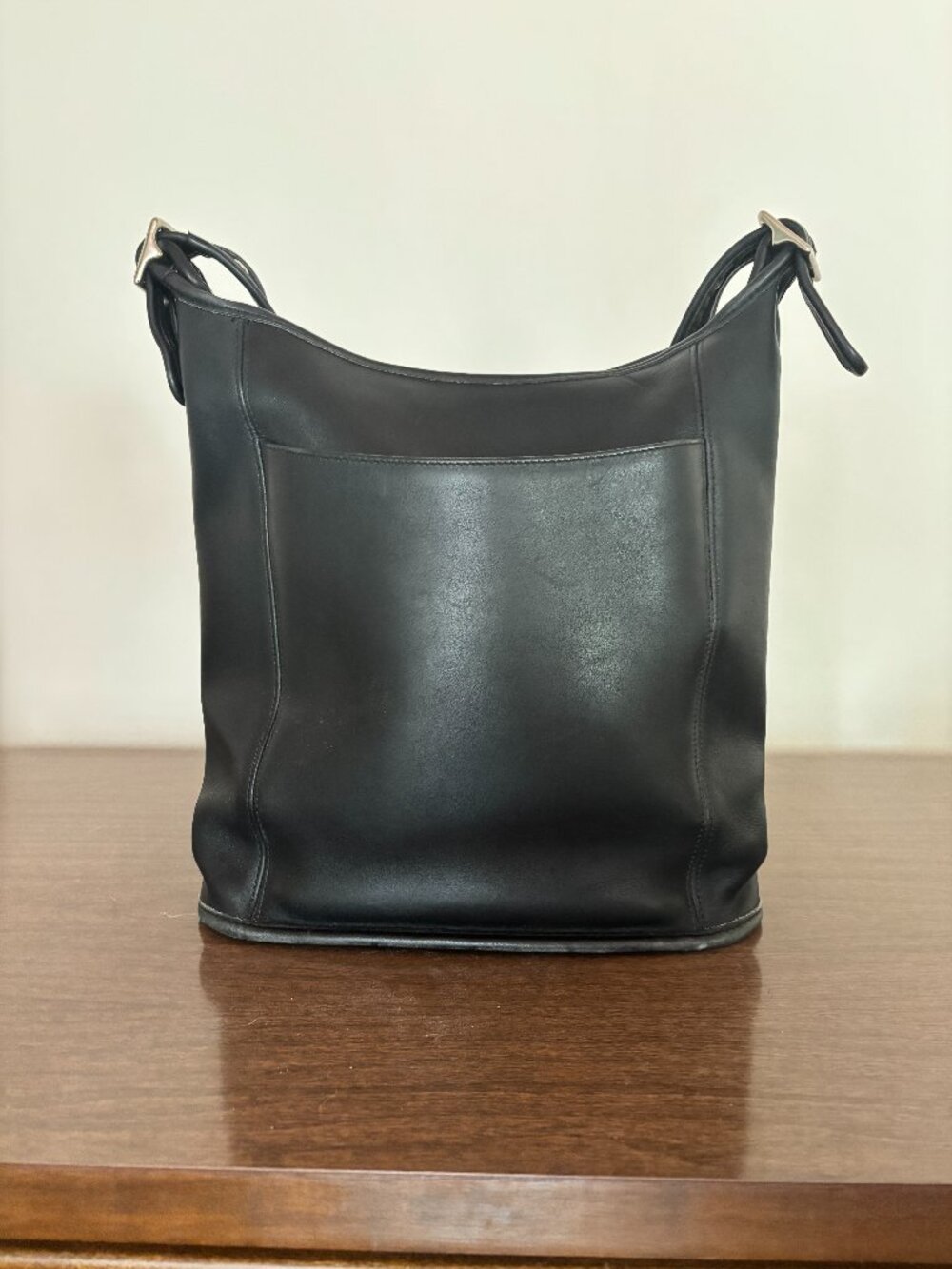 Black vintage coach shoulder bag